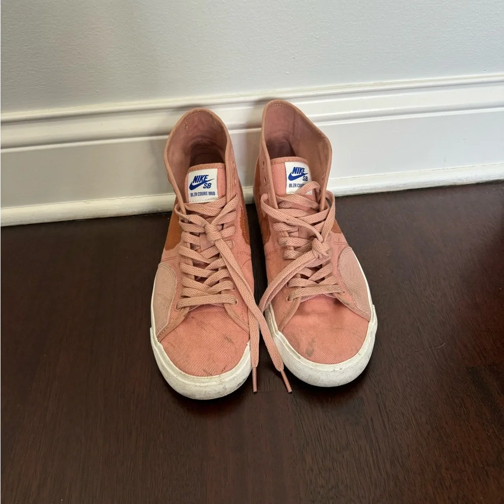 W12.5 M10.5 Nike Blazer Court Mid Premium SB 'Rose Whisper Burnt Sienna' - Picture 6 of 7